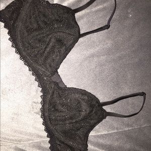 Black lace bralette